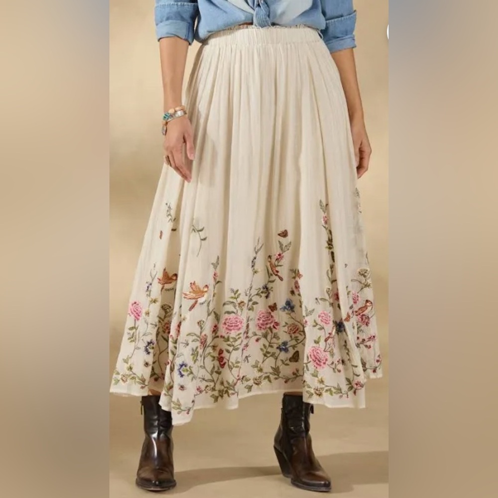 “Romance Garden Skirt”. New with tags from Sundance.
